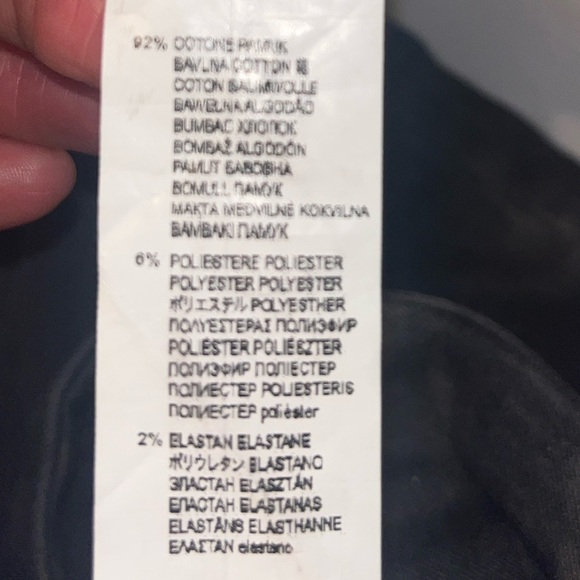 Calzedonia Dark Grey Washed Pull On Jeans Skinny Size Large - Picture 4 of 7